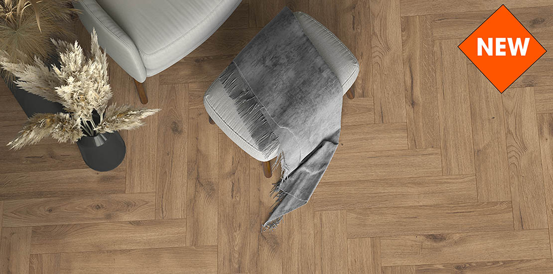 Furlong Flooring - Manor - Oak Greige 62663 Herringbone Laminate Flooring