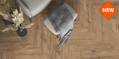 Furlong Flooring - Manor - Oak Greige 62663 Herringbone Laminate Flooring
