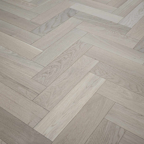 V4 VIT307 Vittoria Herringbone Invisible Lacquer Engineered Flooring