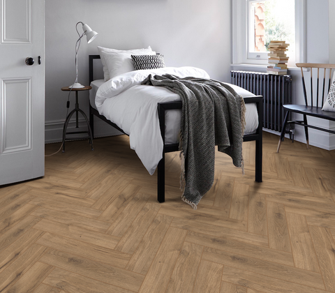 Furlong Flooring - Manor - Oak Greige 62663 Herringbone Laminate Flooring