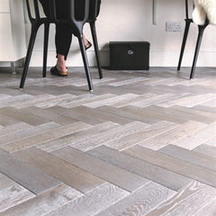 Silver Haze Engineered ZigZag Parquet Block