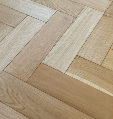 V4 Natural Oak Engineered ZigZag Parquet Block