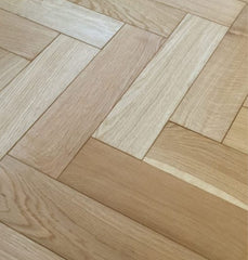 V4 Natural Oak Engineered ZigZag Parquet Block