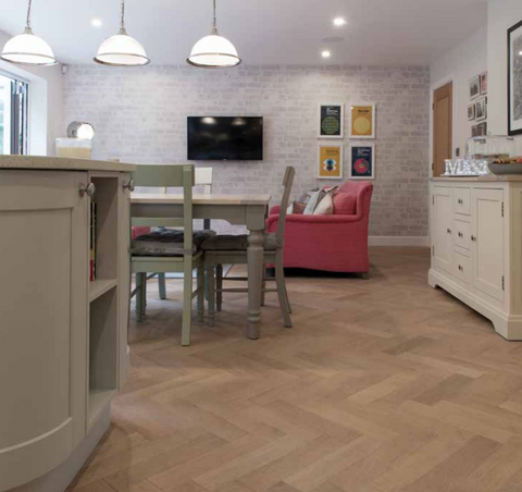 Nordic Beach Engineered ZigZag Parquet Block