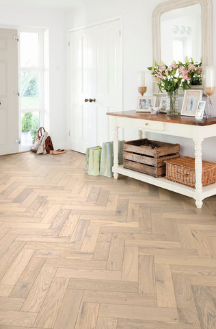 Furlong Flooring - Herringbone - Scandic White 14232 Engineered Flooring