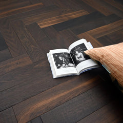 V4 TH103 Smoked Oak Herringbone Flooring