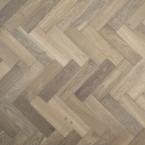 V4 ZB203 White Smoked Oak Engineered Parquet Block