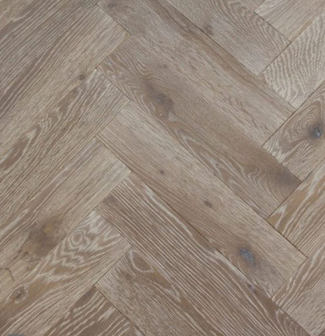 Silver Haze Engineered ZigZag Parquet Block